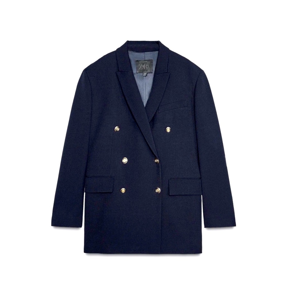 Zara Oversized Navy Blazer